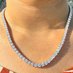 Lab Grown Diamond Tennis Necklace | 14K Solid Gold, SGL Certified, 4.50MM