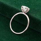2CT Heart Shape Lab Grown Diamond Engagement Ring | 14K Solid Gold Solitaire | IGI Certified