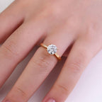 1.50CT Round Brilliant Lab Grown Diamond Engagement Ring | 14K Solid Gold Solitaire | IGI Certified