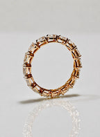 Pear Cut Lab Grown Diamond Full Eternity Band | 14K Solid Gold Wedding Ring