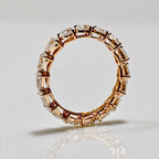 Pear Cut Lab Grown Diamond Full Eternity Band | 14K Solid Gold Wedding Ring