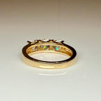 Three Stone Lab Grown Diamond Ring | 14K Solid Gold, Round Brilliant Cut, SGL Certified