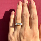 Three Stone Lab Grown Diamond Ring | 14K Solid Gold, Round Brilliant Cut, SGL Certified