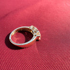 Three Stone Lab Grown Diamond Ring | 14K Solid Gold, Round Brilliant Cut, SGL Certified