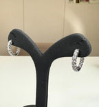 1.70CTW Lab Grown Diamond Hoop Earrings | 14K Solid Gold Inside Out Hoops | SGL Certified