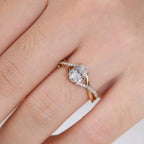 Oval Lab Grown Diamond Engagement Ring | 14K Split Shank Gold (IGI Certified)