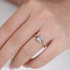 Oval Lab Grown Diamond Engagement Ring | 14K Split Shank Gold (IGI Certified)