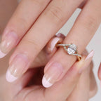 Oval Lab Grown Diamond Engagement Ring | 14K Split Shank Gold (IGI Certified)