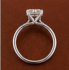 3CT Radiant Cut Lab Grown Diamond Engagement Ring | 14K Solid Gold Solitaire | IGI Certified