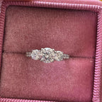 2.00CTW Three Stone Lab Grown Diamond Engagement Ring | 14K Solid Gold | SGL Certified