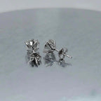 IGI Certified Lab Grown Diamond Stud Earrings, 14K Solid Gold Solitaire, Round Cut, Classic