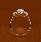 3CTW Three Stone Lab Grown Diamond Engagement Ring | 14K Solid Gold | IGI Certified