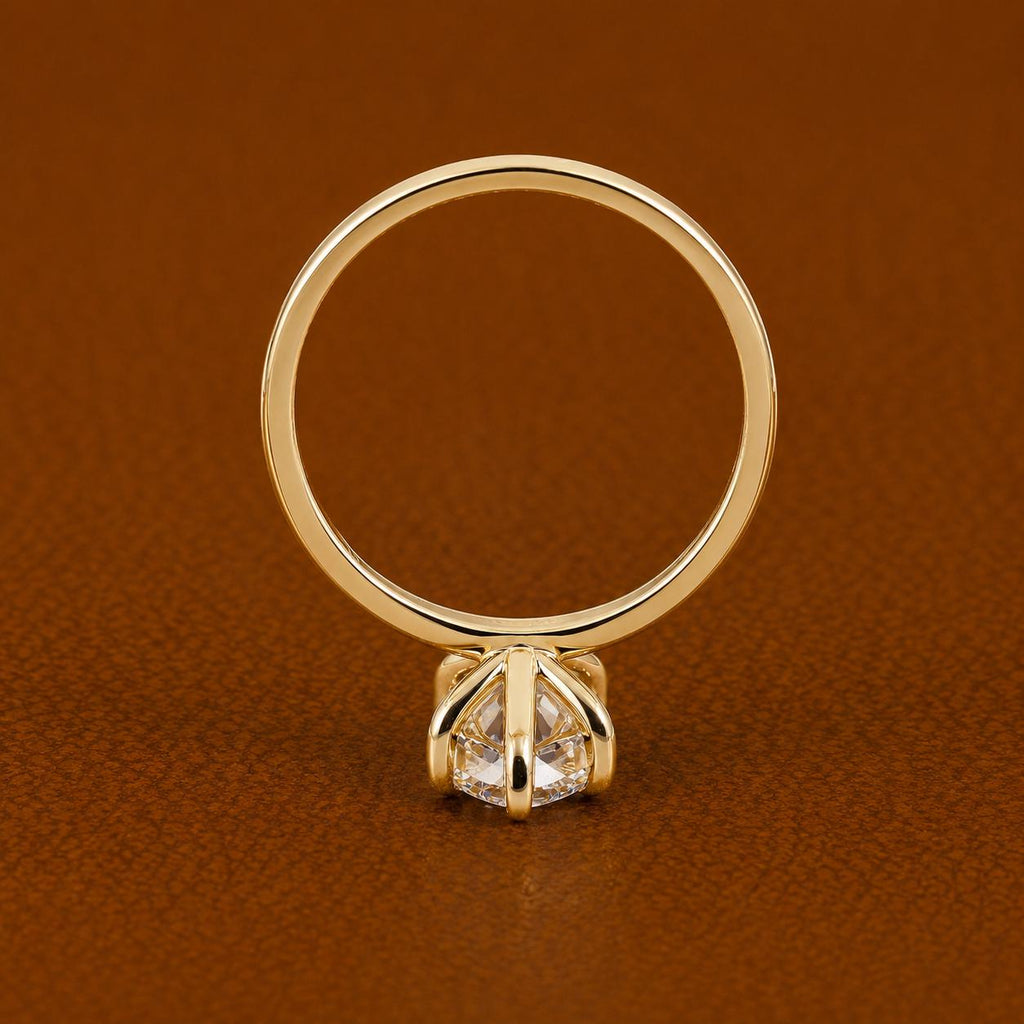 2CT Marquise Lab Grown Diamond Engagement Ring | 14K Gold Solitaire (IGI Certified E VS)