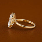 2CT Marquise Lab Grown Diamond Engagement Ring | 14K Gold Solitaire (IGI Certified E VS)