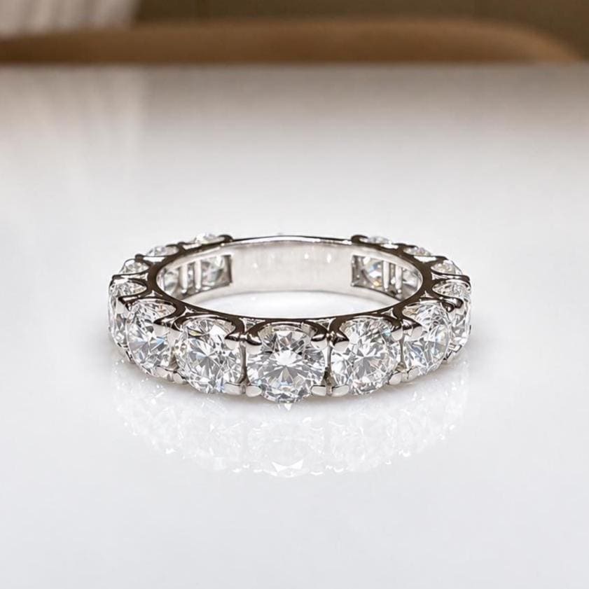 12 CTW Lab Grown Diamond Bridal Set | 14K Gold Engagement Ring Wedding Band (IGI Certified)