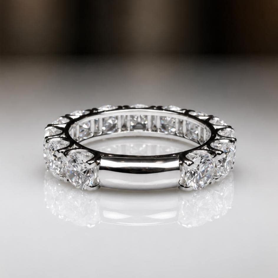 12 CTW Lab Grown Diamond Bridal Set | 14K Gold Engagement Ring Wedding Band (IGI Certified)