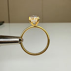 Oval Lab Grown Diamond Engagement Ring | Hidden Halo Solitaire | IGI Certified 14K Gold