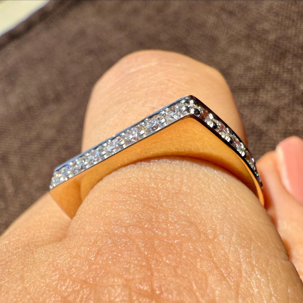 14K Solid Gold Full Eternity Band | Lab-Grown Diamond Wedding Ring