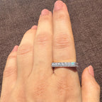 14K Solid Gold Full Eternity Band | Lab-Grown Diamond Wedding Ring