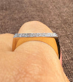 14K Solid Gold Full Eternity Band | Lab-Grown Diamond Wedding Ring
