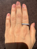 14K Solid Gold Full Eternity Band | Lab-Grown Diamond Wedding Ring