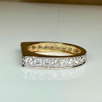 14K Solid Gold Full Eternity Band | Lab-Grown Diamond Wedding Ring