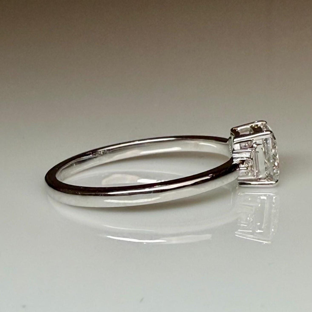 Princess Cut Lab Grown Diamond Engagement Ring | 5 Stone 14K Gold (IGI Certified)