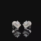 Lab Grown Diamond Stud Earrings | 14K Gold Screwback, E-F VVS-VS