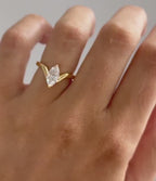 1ct Marquise Lab Grown Diamond Ring | 14K Gold Solitaire, IGI Certified