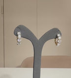 5CTW Lab Grown Diamond Hoop Earrings | Shared Prong Diamond Hoops | 14K Solid Gold