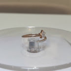 Lab Grown Diamond Star Ring | 0.20 Carat, Solid Gold Wedding Band