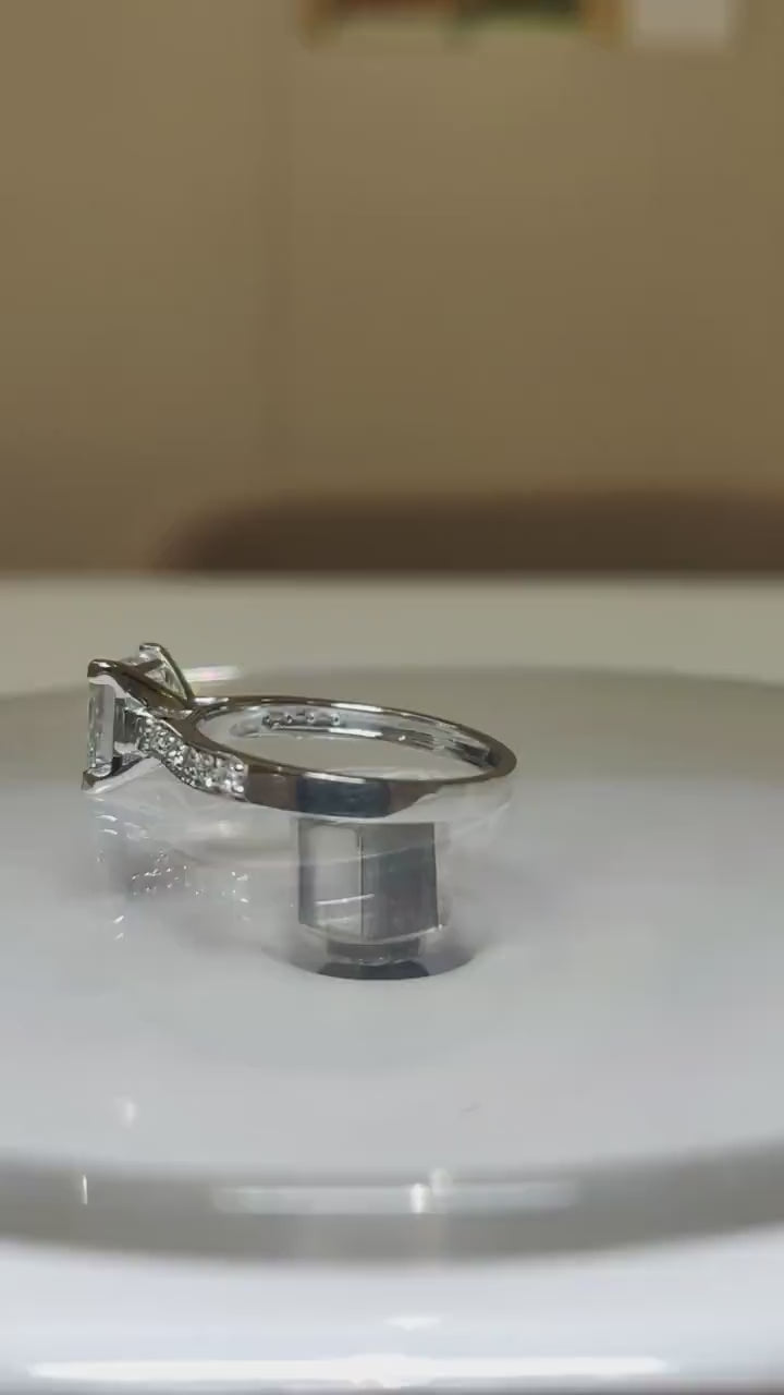 Princess Cut 2.20ct Lab Grown Diamond Ring | 14K Gold Engagement Ring