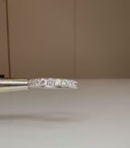 1CTW Lab Grown Diamond Half Eternity Band | 14K Solid Gold Wedding Ring