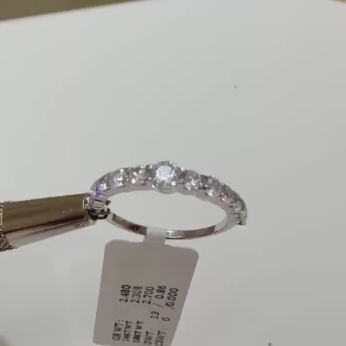 14K Gold Lab Grown Diamond Wedding Band: SGL Certified Stacking Ring