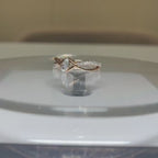 Lab Grown Diamond Marquise Engagement Ring | 14K Gold Infinity Band