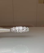 Lab Grown Diamond Eternity Band | 14K Solid Gold Halo Wedding Ring