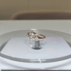 Lab Grown Diamond Wedding Band | 14K Gold Five Stone Half Eternity Ring