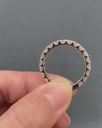 14K Solid Gold Full Eternity Ring | Lab Grown Round Diamonds Wedding Band