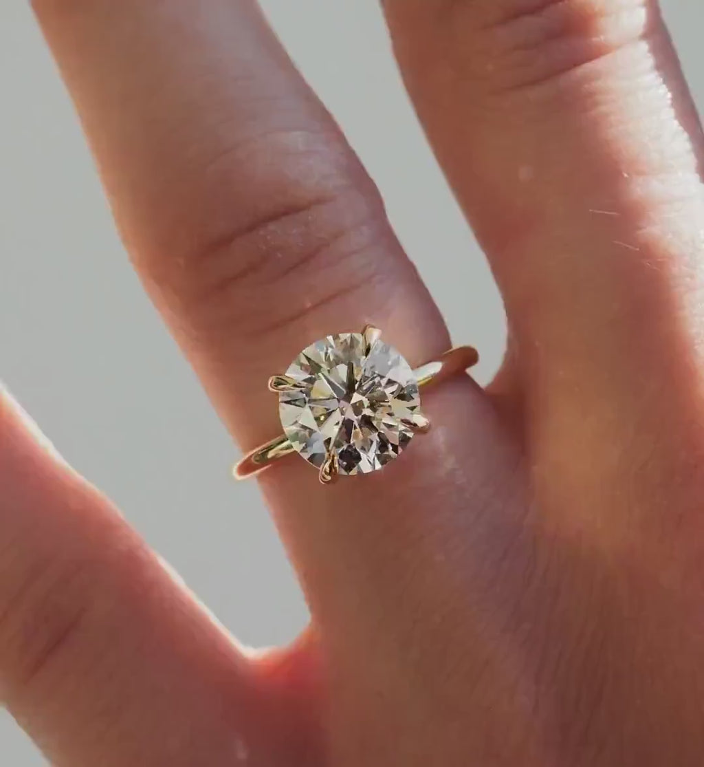 IGI Certified Lab Grown Diamond Engagement Ring | 14K Gold Solitaire