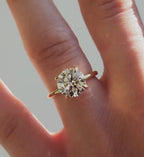 IGI Certified Lab Grown Diamond Engagement Ring | 14K Gold Solitaire
