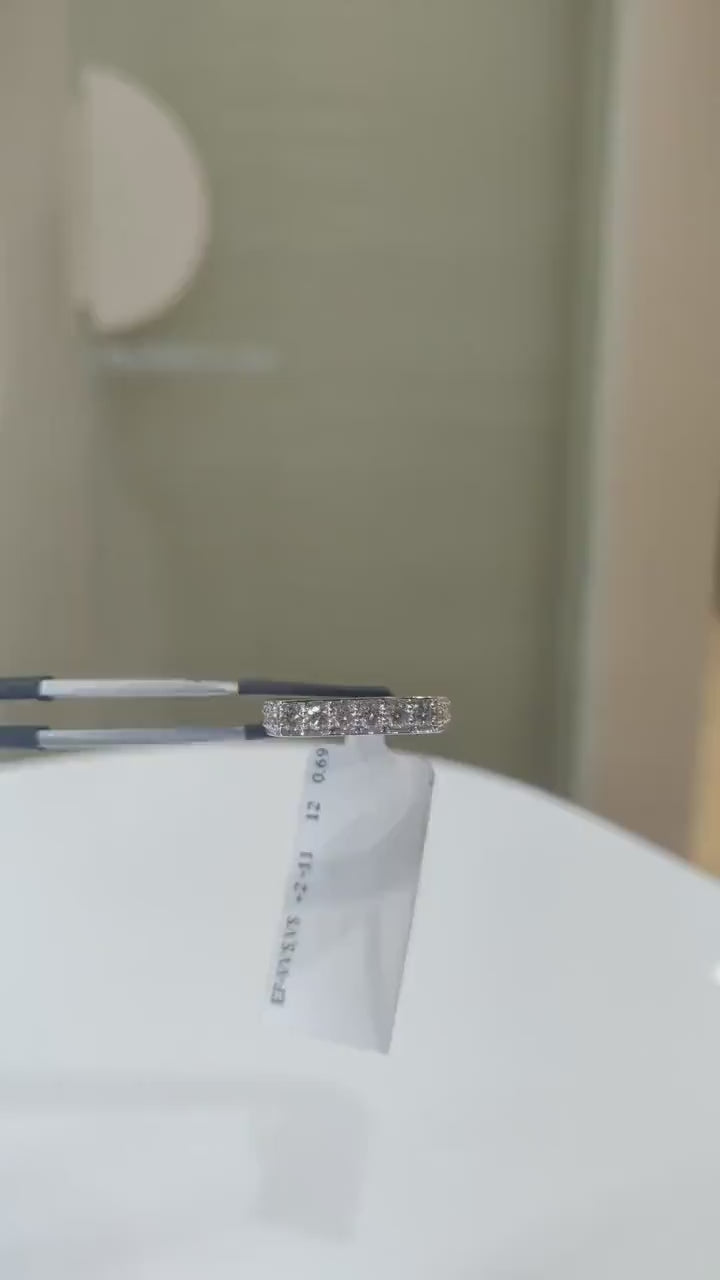 14K Gold Lab Grown Diamond Ring: Minimalist Unisex Weeding Band