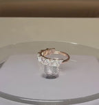 Triangle Cut Lab Grown Diamond Half Eternity Band | 14K Solid Gold Diamond Wedding Ring