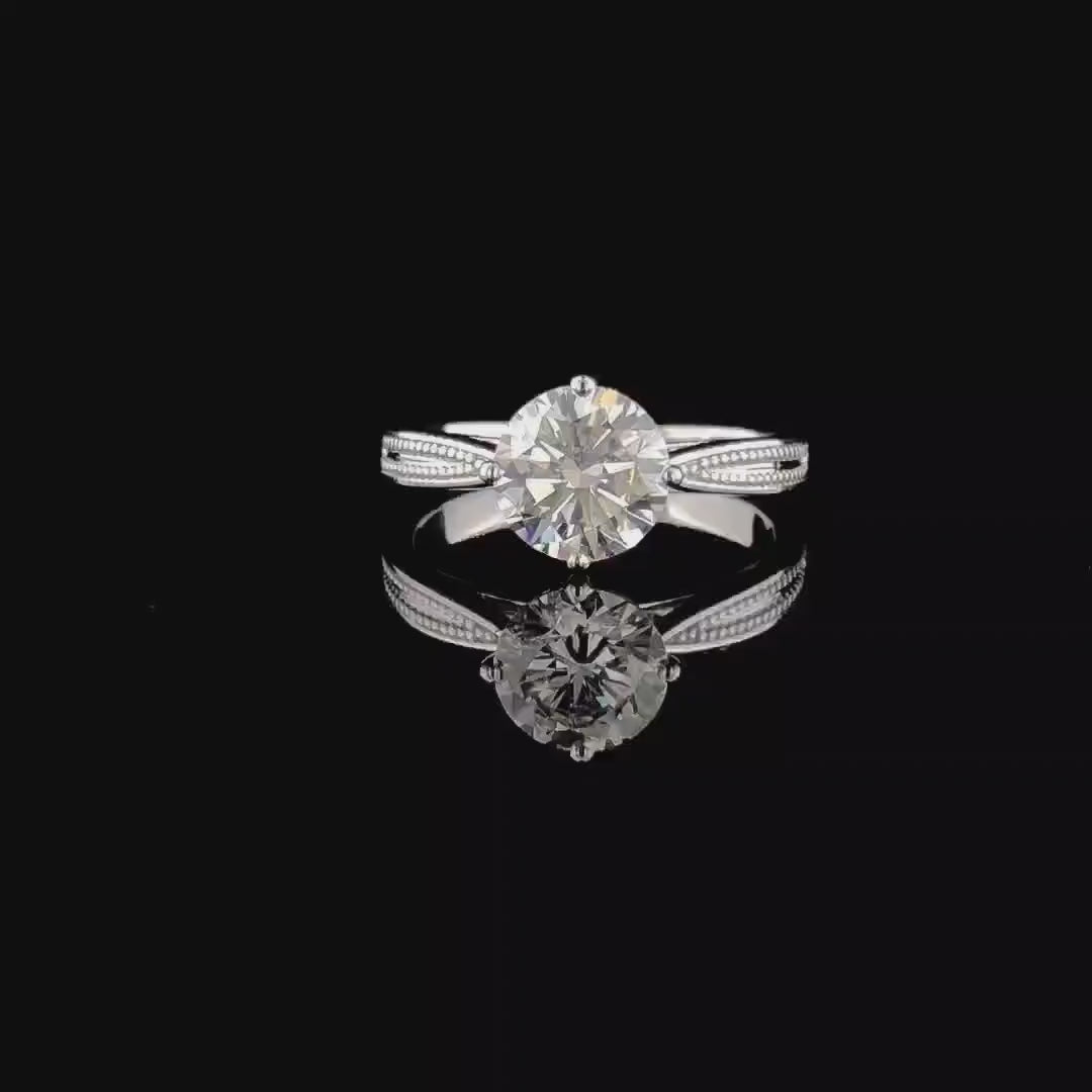 2.00 Carat Lab Grown Diamond Engagement Ring | 14K Gold Solitaire, IGI Certified