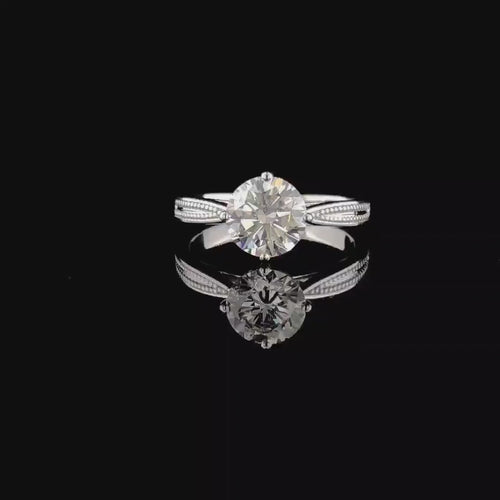 2.00 Carat Lab Grown Diamond Engagement Ring | 14K Gold Solitaire, IGI Certified