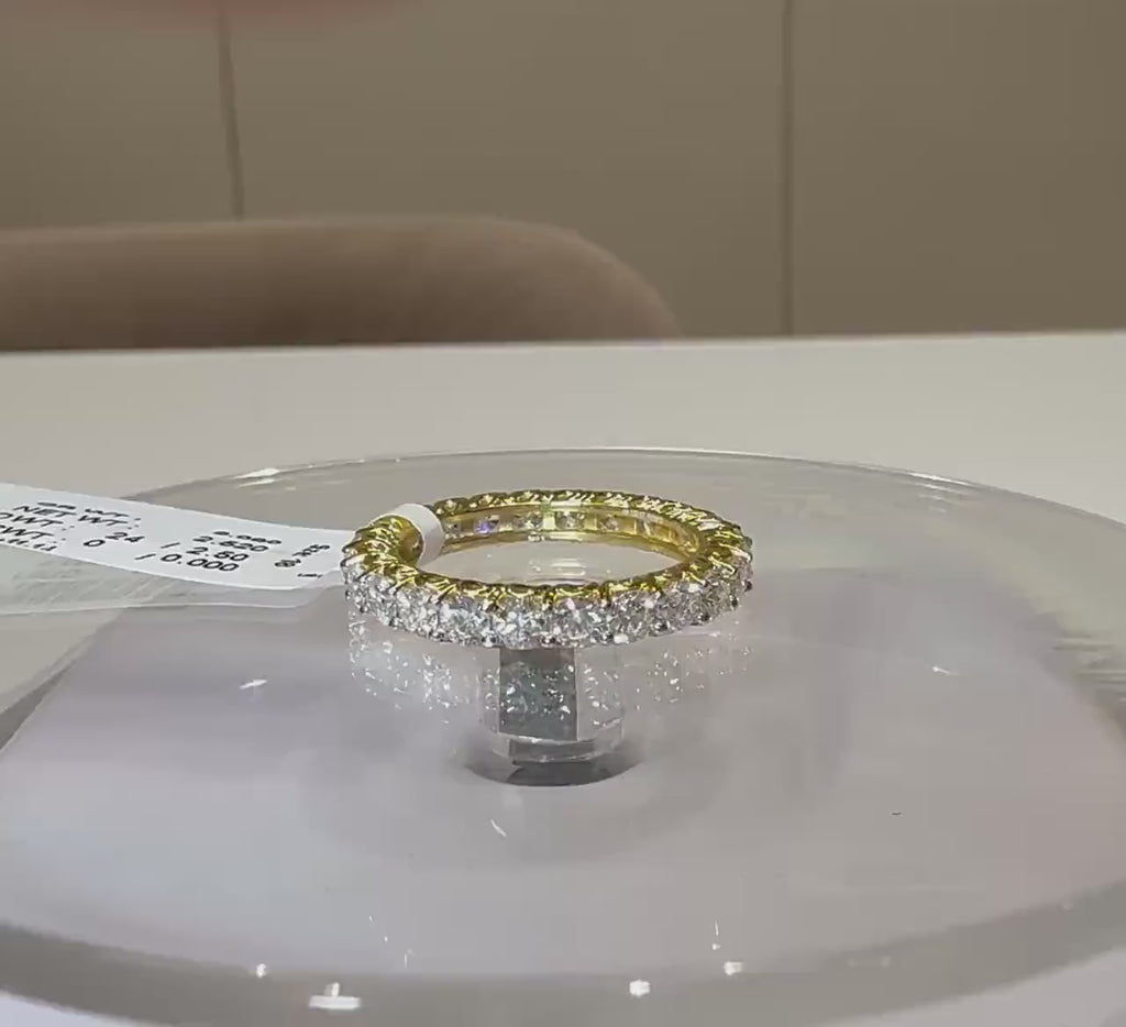 Lab Grown Diamond Eternity Band: 2.50ctw 14K Gold Wedding Ring