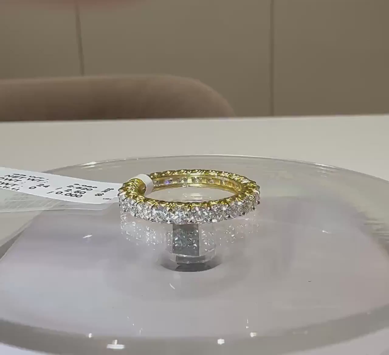 Lab Grown Diamond Eternity Band: 2.50ctw 14K Gold Wedding Ring