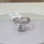 Lab Grown Diamond Wedding Band: 14K Gold Baguette & Round Half Eternity