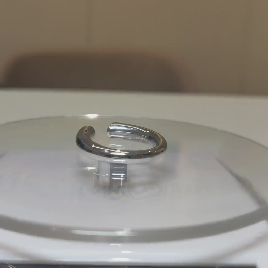 Lab Grown Diamond Toi et Moi Ring | 14k Gold Open Cuff