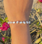 10CT Lab Grown Diamond Tennis Bracelet: 14K Gold Multi-Shape Certified Bracelet
