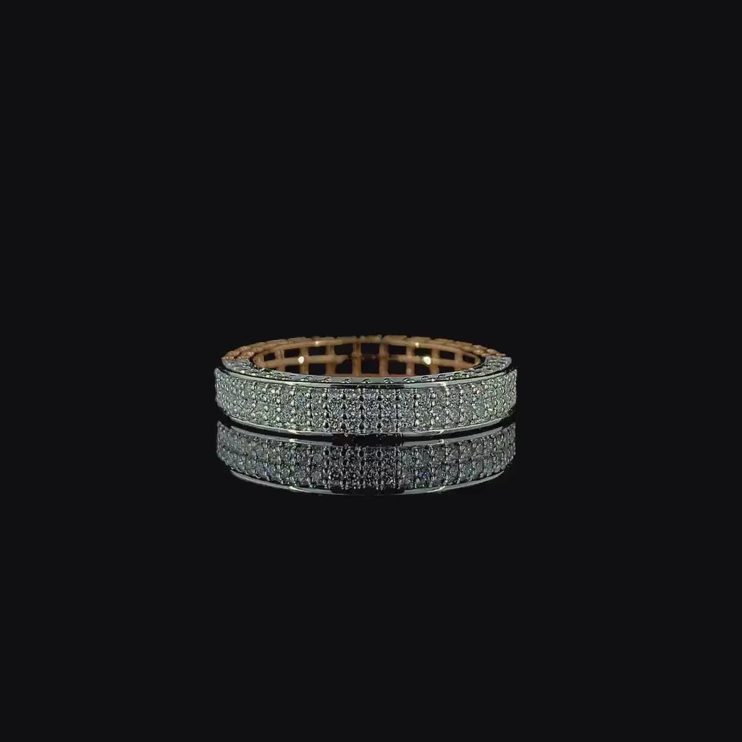 Lab Grown Diamond Eternity Band: 14K Gold Unisex Wedding Ring